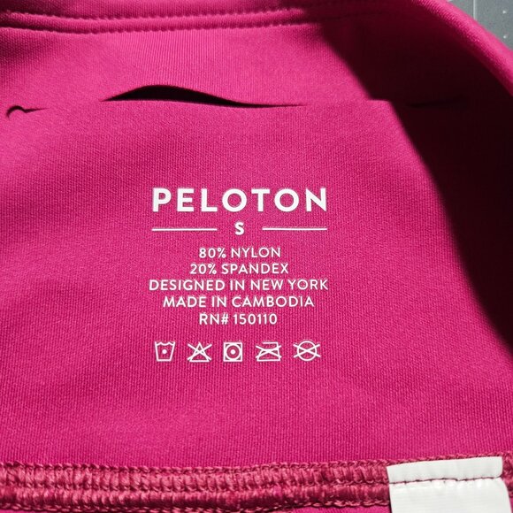 Peloton Mission Tulip Hem Leggings Women's Barbie Pink High-Waist Leggings Side - Picture 7 of 16